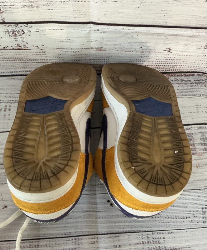 Nike SB Dunk Low Pro White Yellow Sneaker Size 6.5