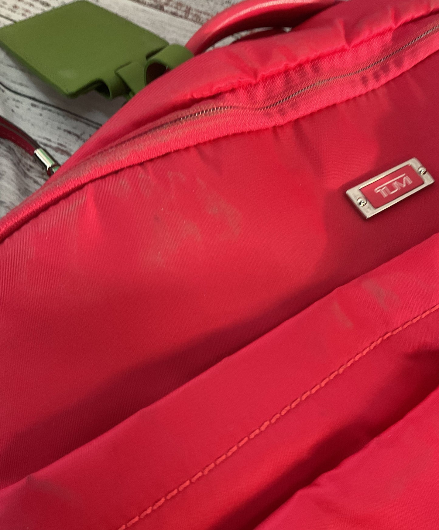 Tumi Voyageur Super Leger Carry On Suitcase Red