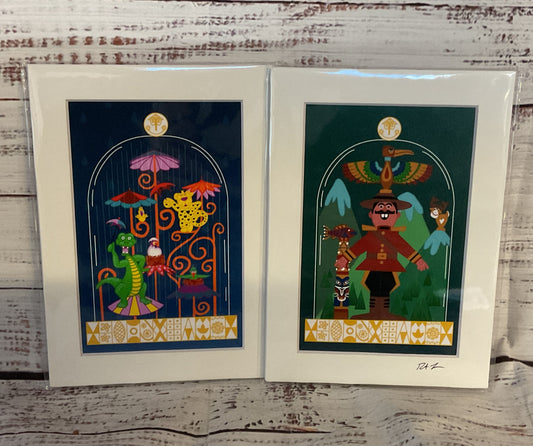 Disney Parks It's A Small World Prints Signed by Robert Fisher