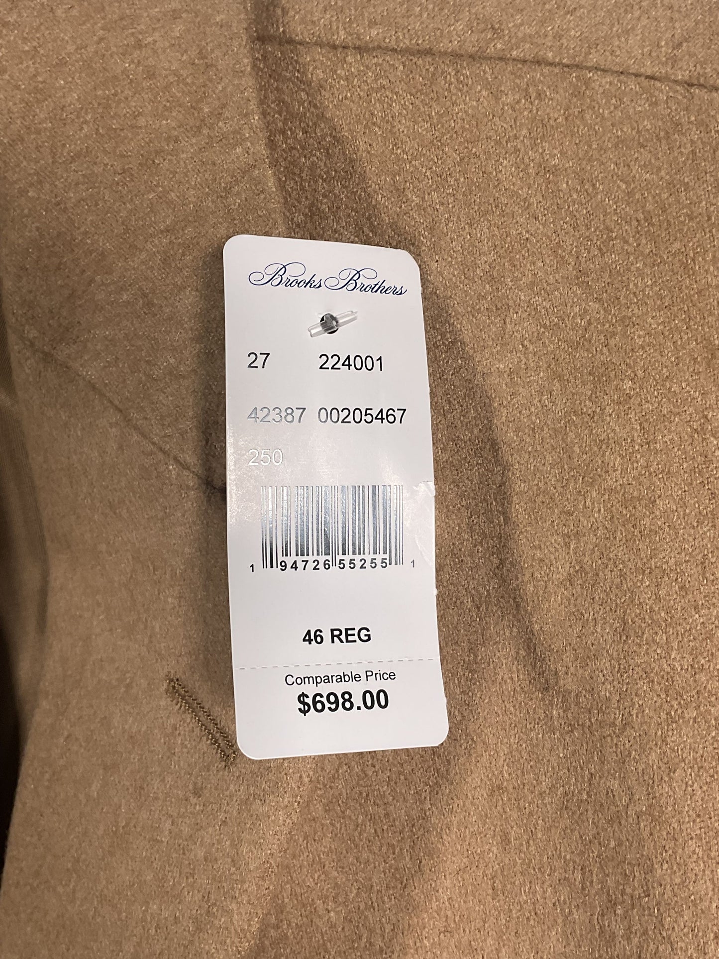 Brooks Brothers Beige Two Button Blazer NWT - Size 46R