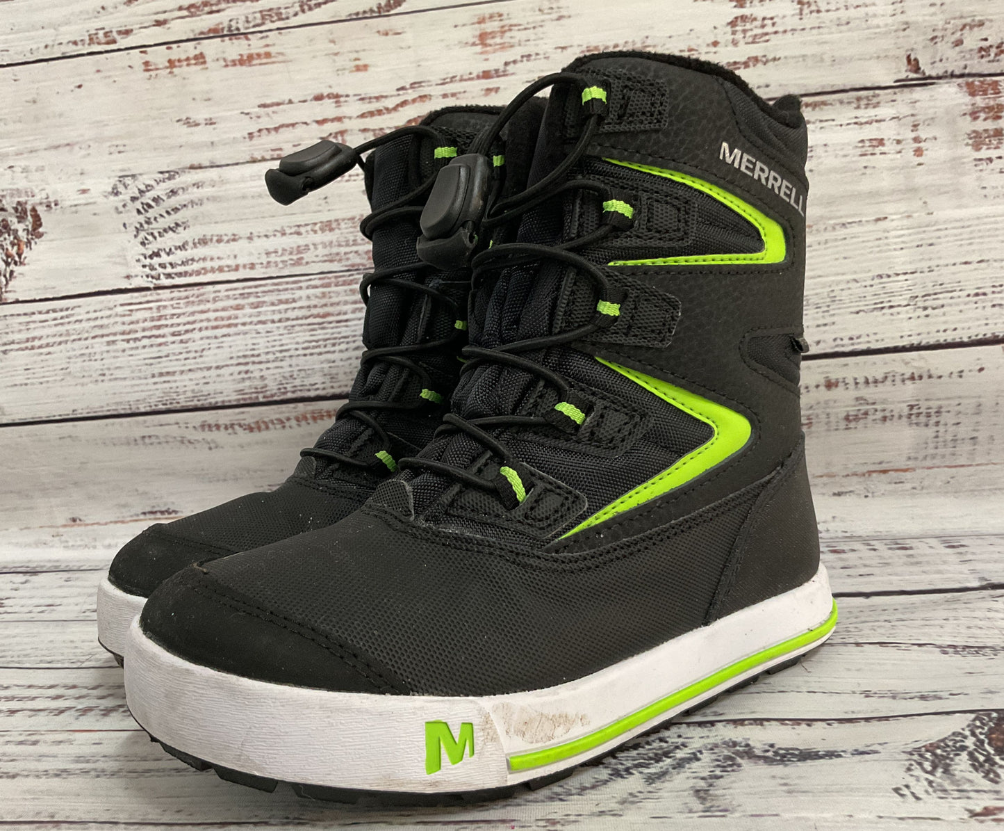 Merrell Snow Bank 3.0 Boy's Black Snow Boots Size 12 MK265035