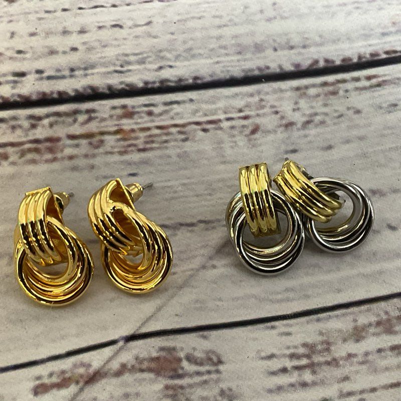 NEW LILIE&WHITE Two Tone Earrings- Two Sets