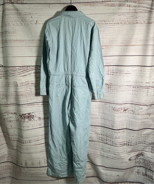 Women's Sprwwmn Light Blue Jumpsuit Size M/L?
