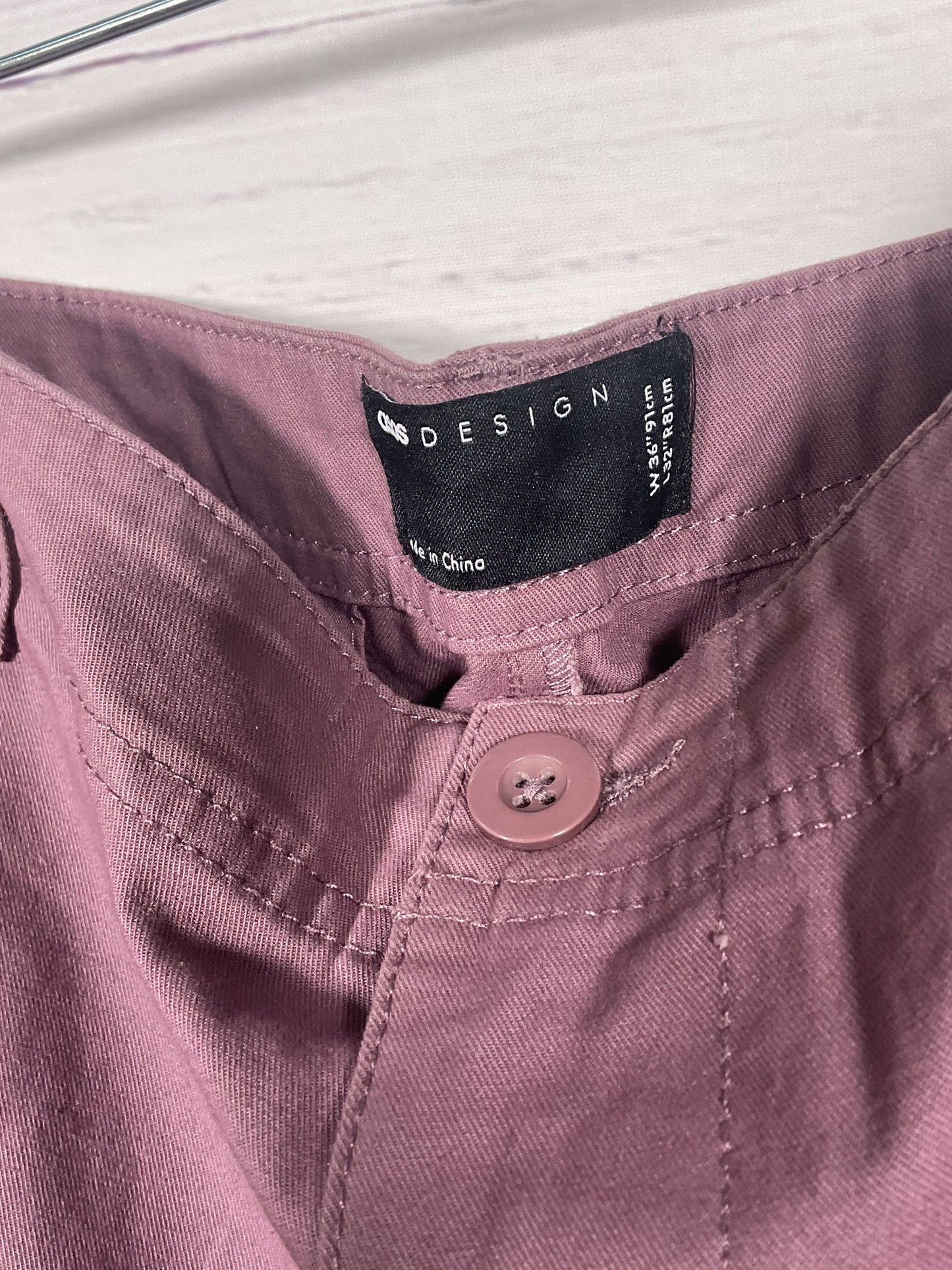 Asos Design Purple Cargo Pants NWT - Size W36/L32