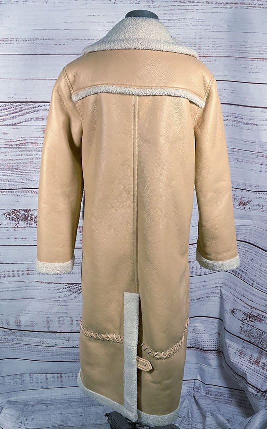 Jonathan Simkhai Windsor Vegan Sherpa Sherpa Biker Coat Scone