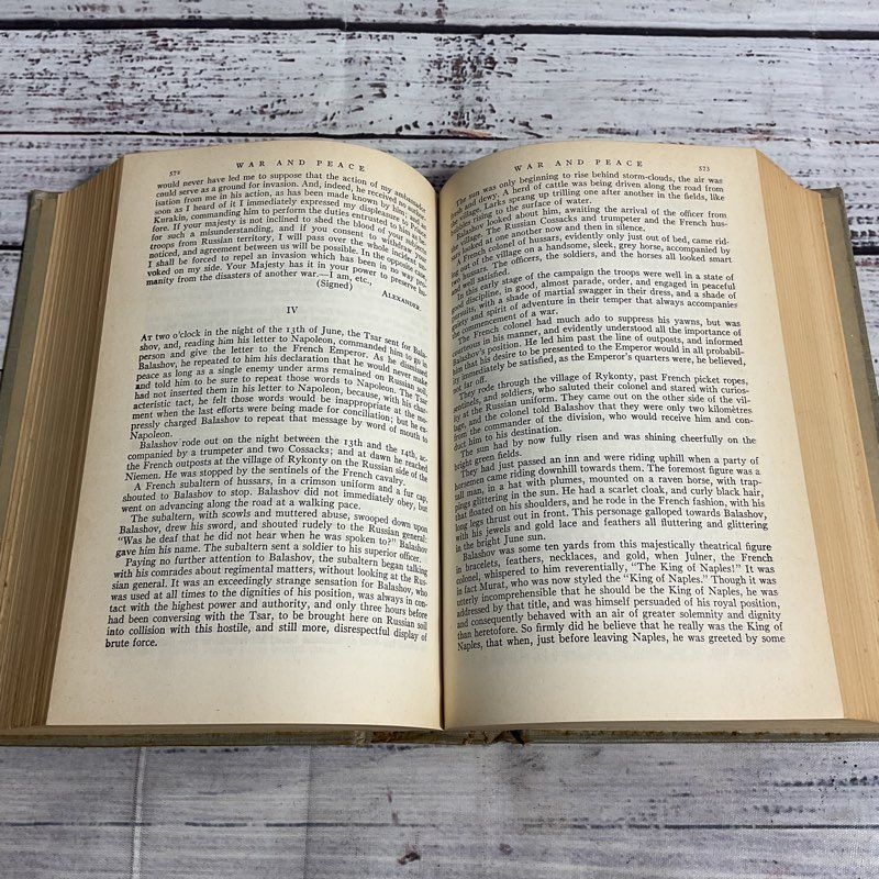 Vtg. War And Peace By Leo Tolstoy Modern Library Hardcover Novel
