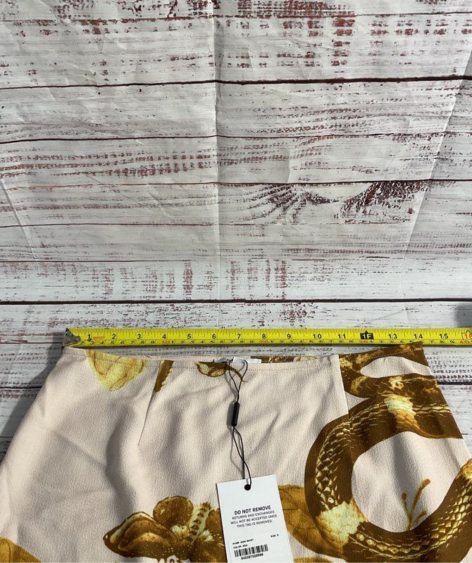 NWT Miaou Moni Midi Skirt Floral Graphic Print Women's Size S