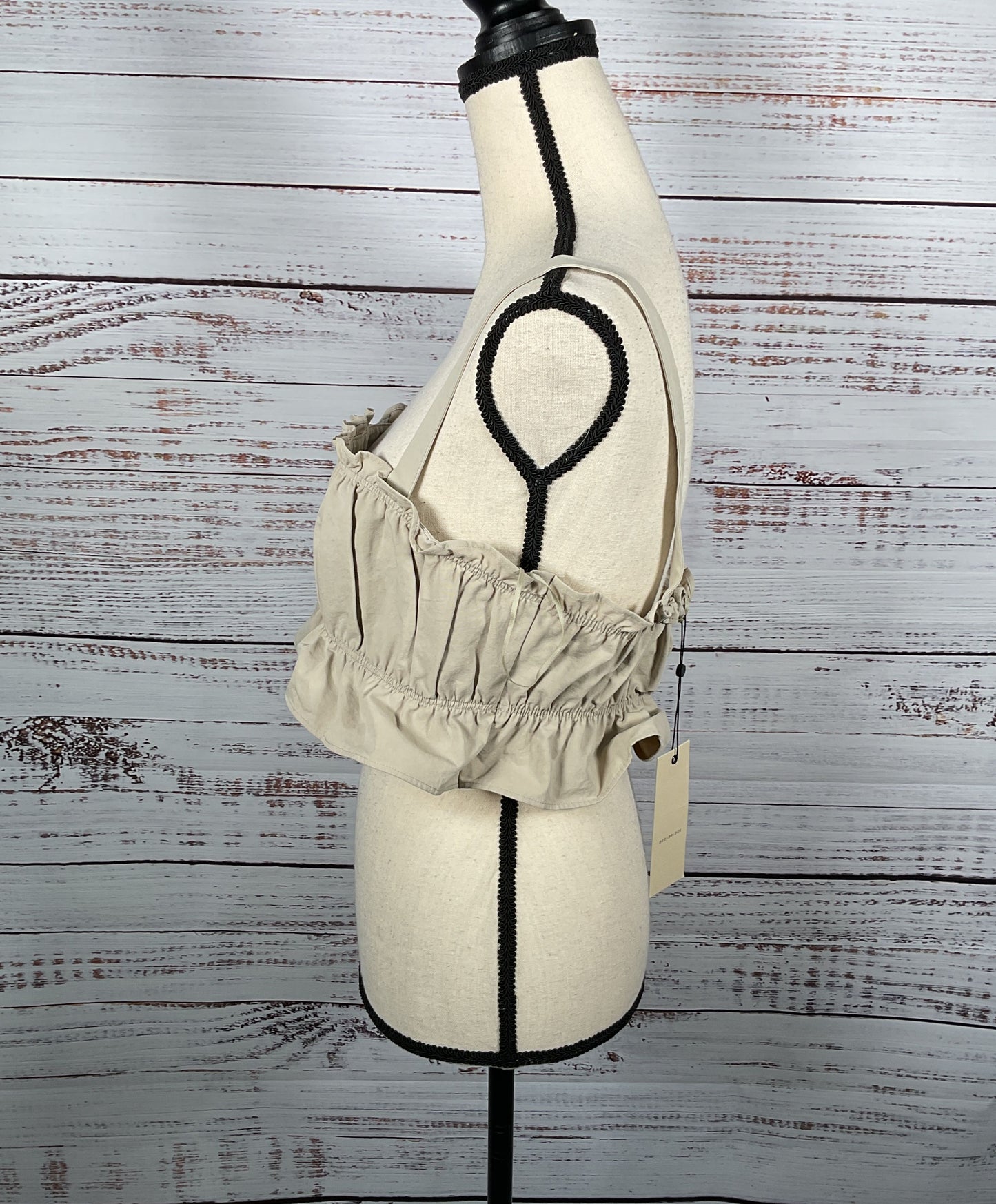 Bec+Bridge beige Crop Top - Size Medium