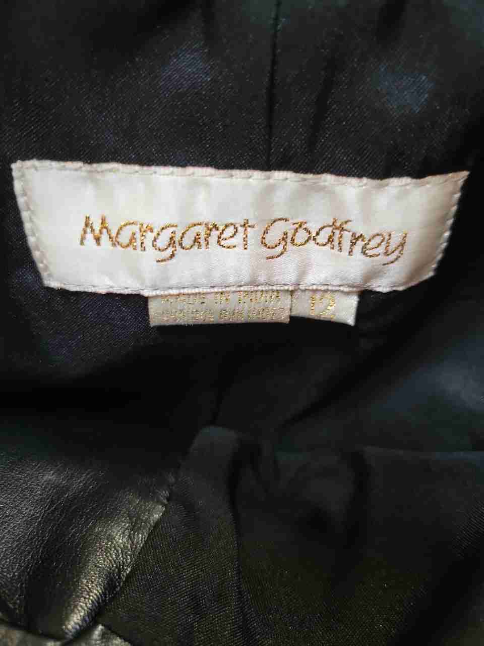 Women's Margaret Godfrey Black Leather Pants Size 12