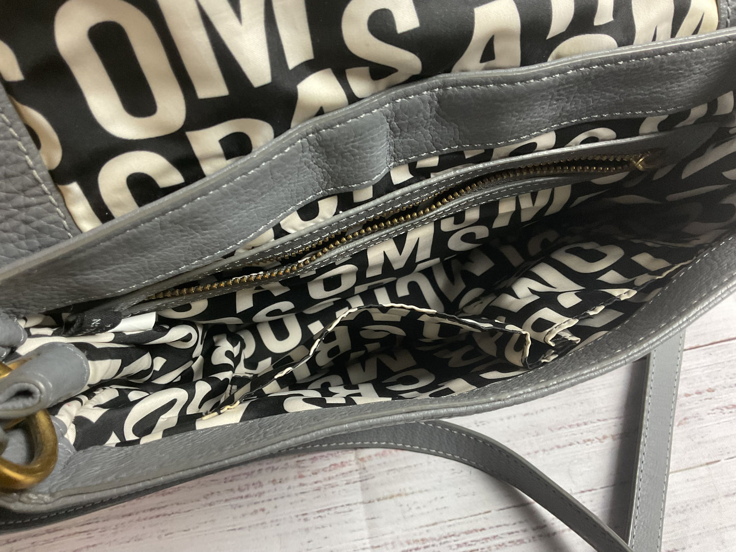 Marc by Marc Jacobs Les Zeppelin Gray Crossbody Purse