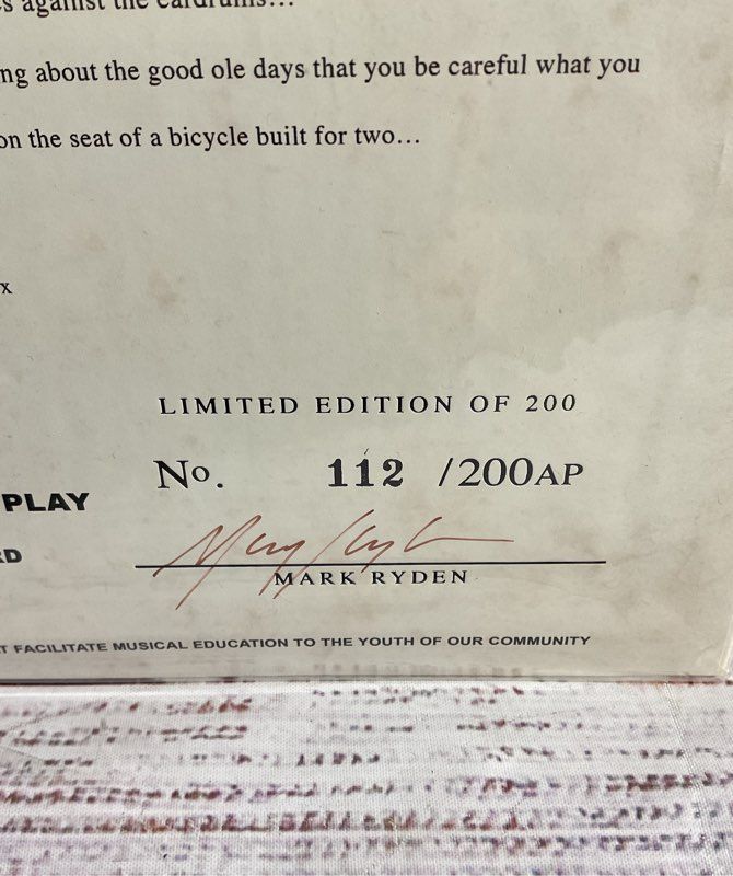 Sealed Mark Ryden The Gay Nineties Old Tyme Music Vinyl Record Signed AP 112/200