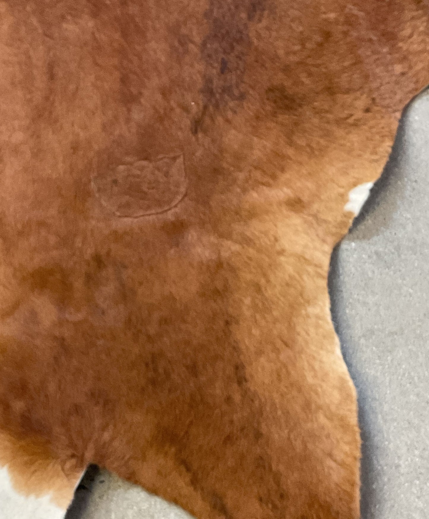 Hair-On Brindle Large Cowhide Rug Brown