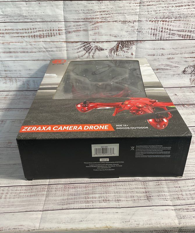 NEW Zeraxa Camera Drone Indoor/Outdoor Radioshack Red