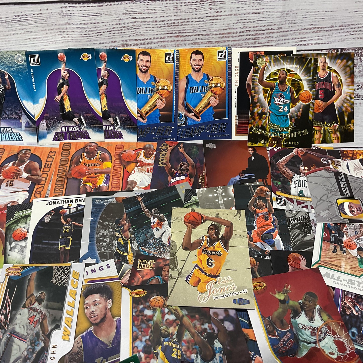 Panini Topps Upperdeck Fleer Basketball Metallic Holographic Trading Card 115pcs