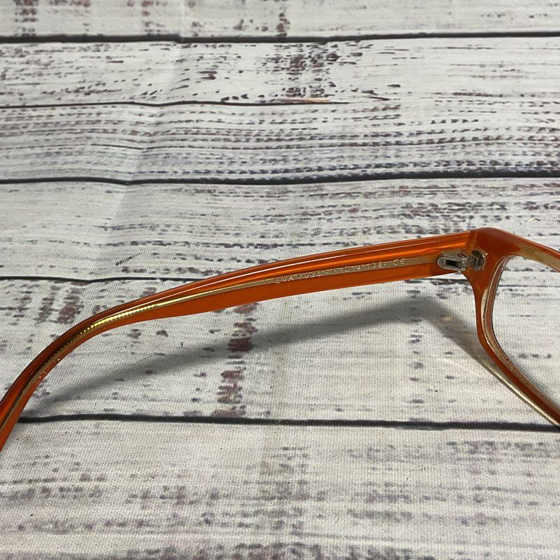 Jean Lafont Eva 7038 Eggplant Purple & Orange Glasses Glasses FRAMES ONLY