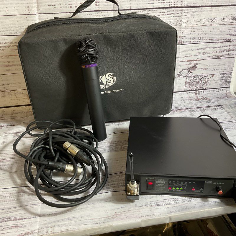 AUDIO TECHNICA ATW-R14 UHF DR-R4 Diversity Receiver with DR-T600 Microphone