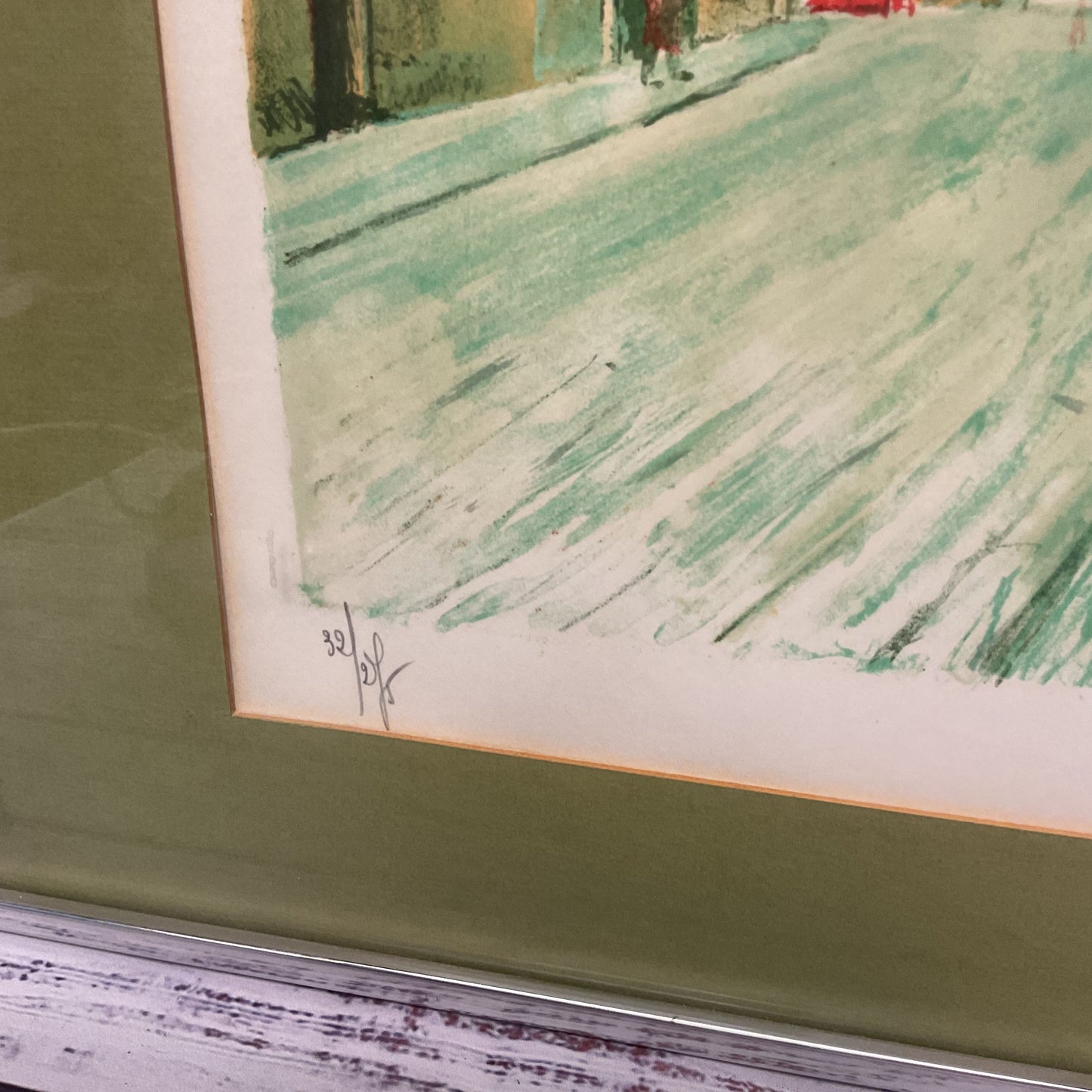 lucien Ardenne European City In winter Street River Print Signed 32/275