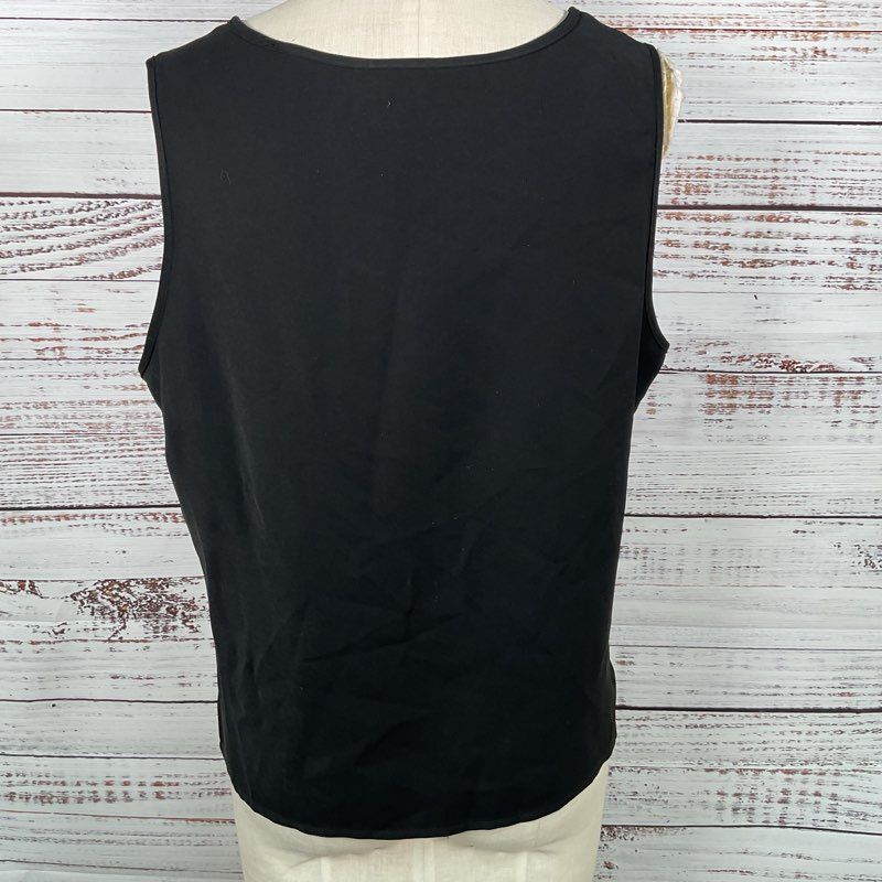 NINA MASSINI Women's Black Tank Top- SEE MEASUREMENTS