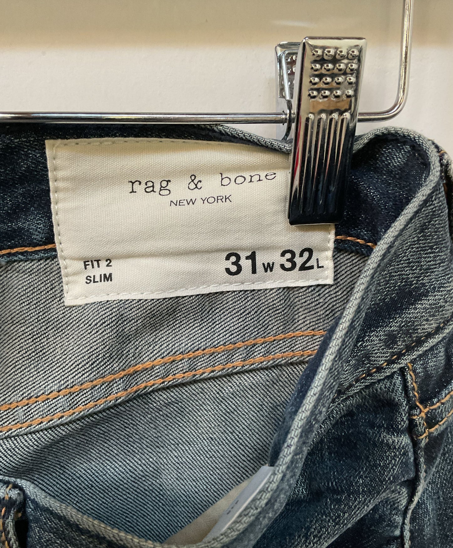 Rag & Bone Jeans - Size 31Wx32L FIT 2 SLIM Button Fly