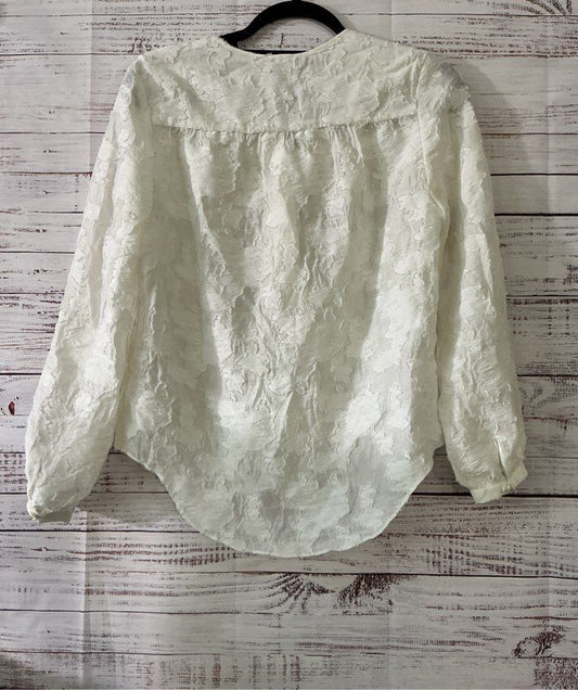 Women's Derek Lam White Peasant Blouse Size 2