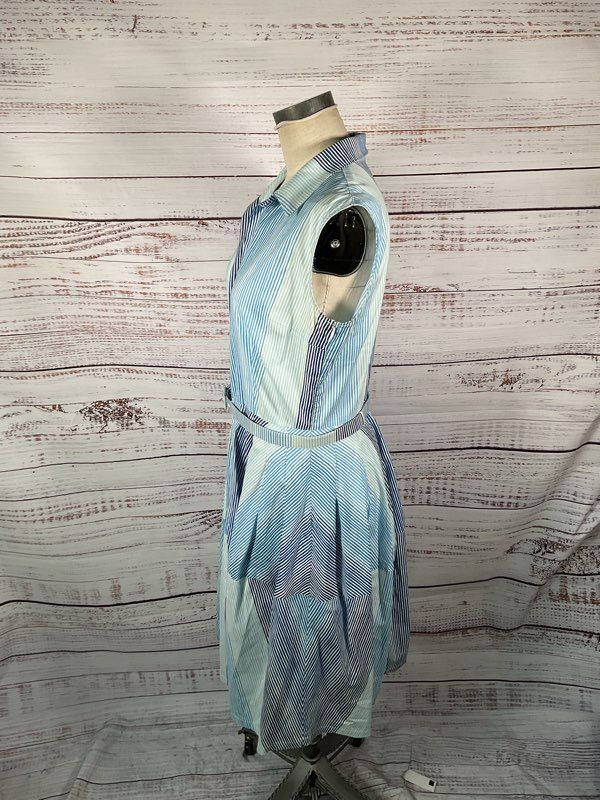 Samantha Sung Women's Blue Midi Dress With Bely Size 12 Read Below