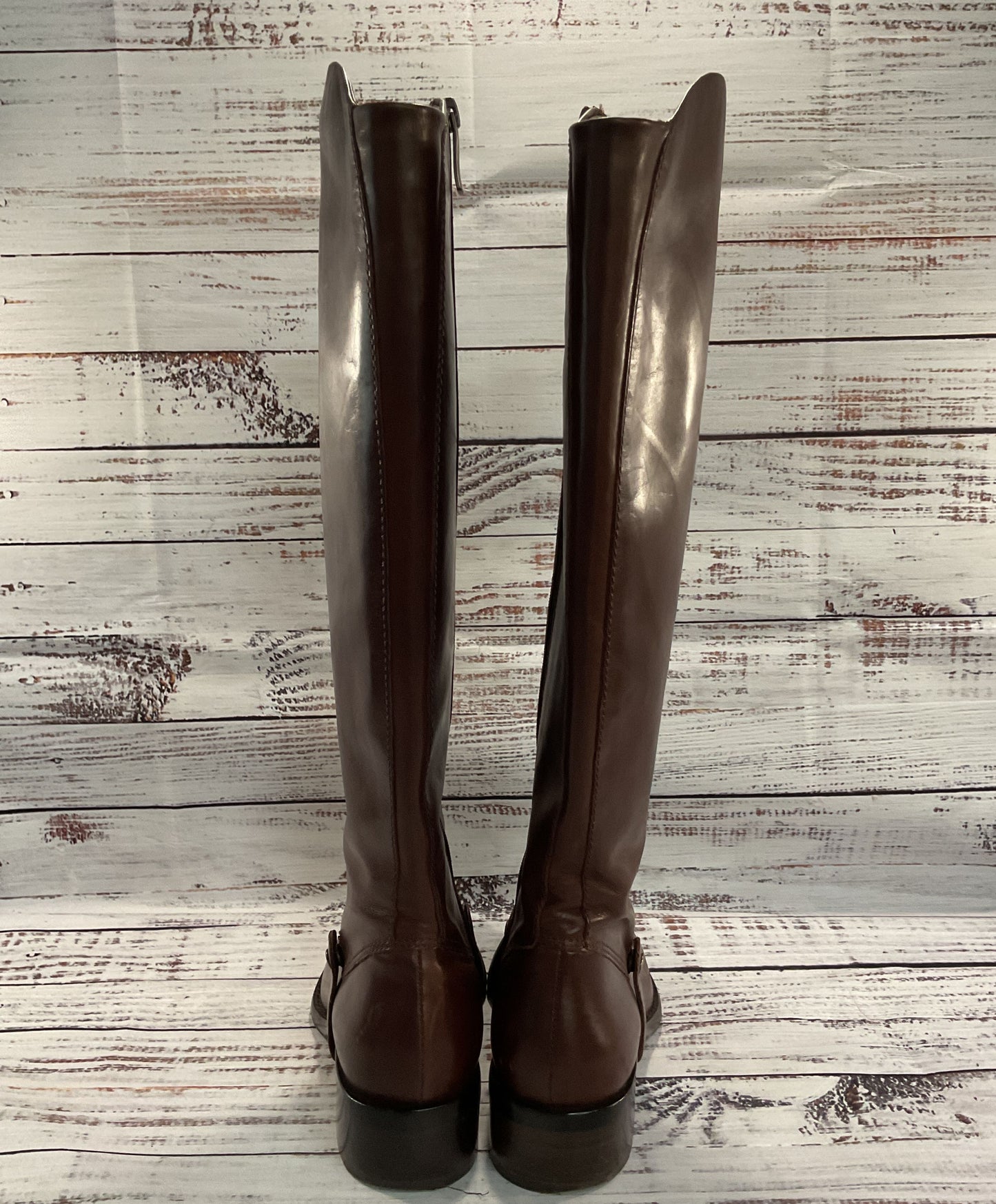 Via Spiga Women's Brown Leather Knee High Boots Size 5.5