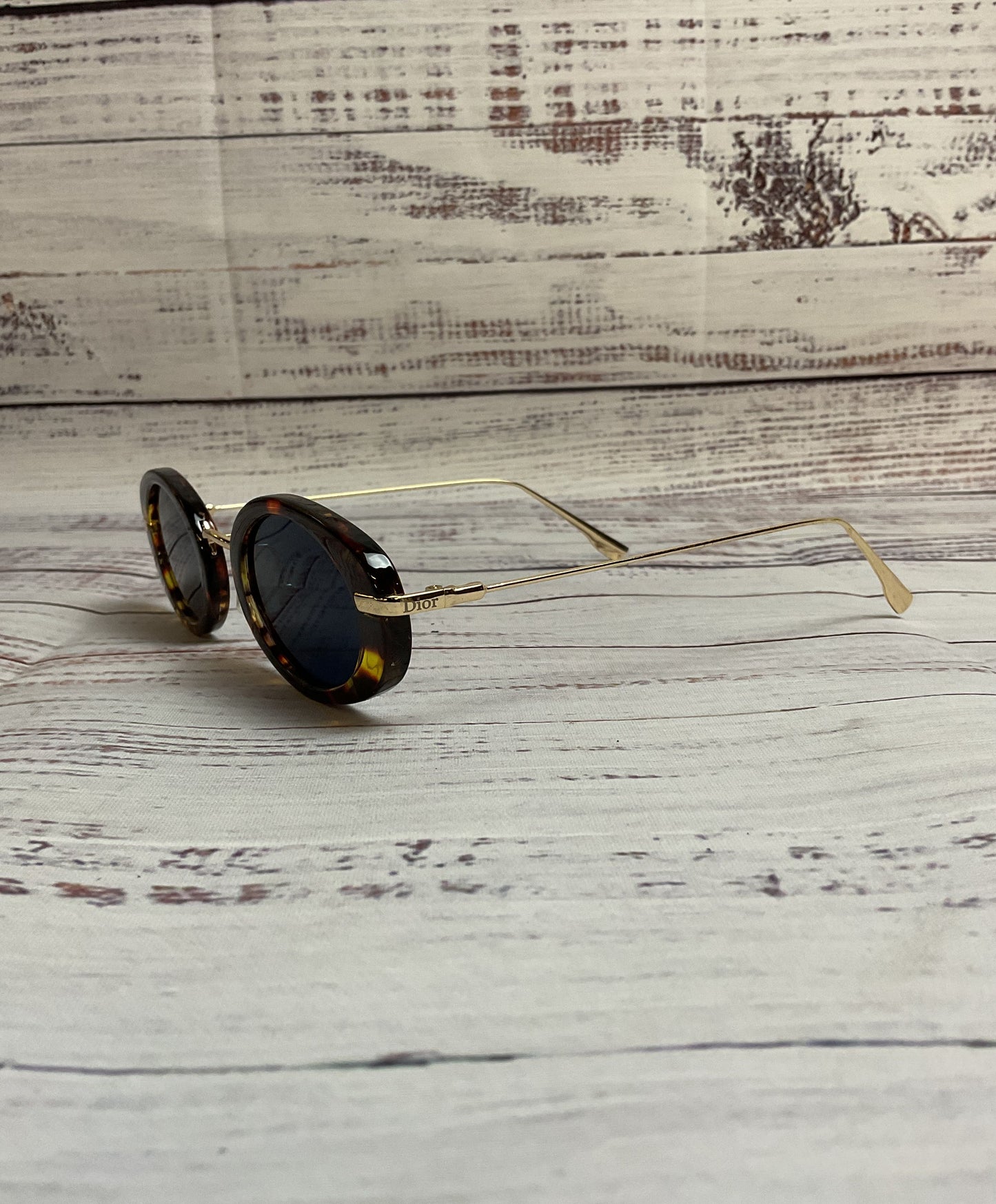 Beautiful Dior Havana Gold Hypnotic 2 46mm Round Sunglasses
