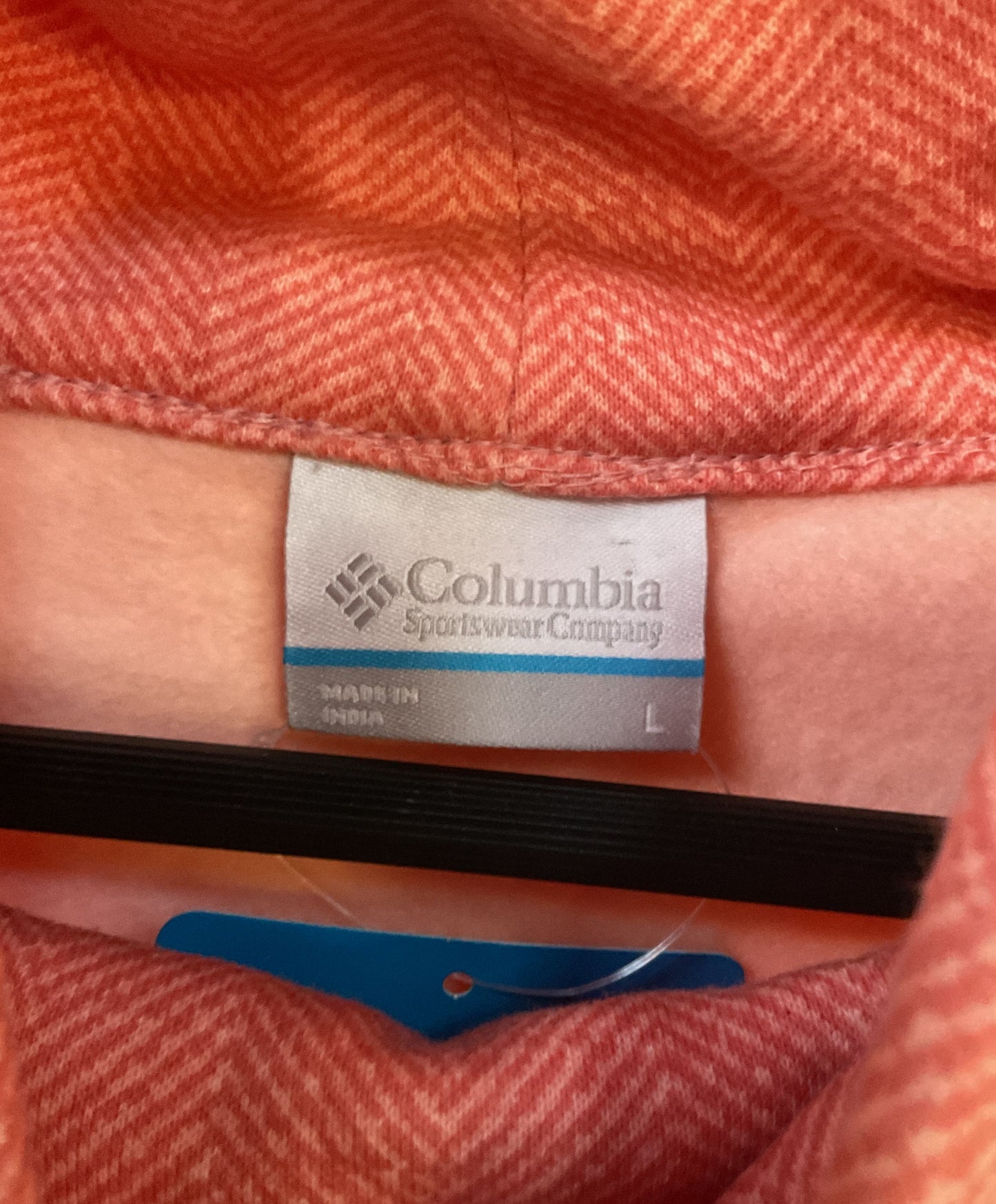 Columbia Upper Banks Funnel Women's Salmon Pullover Sweater Size L