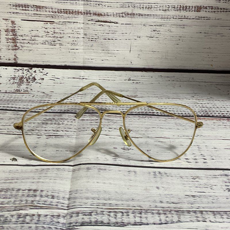 VTG ALTAN 14K GF Dubar Made in England Men's Aviator Eyeglasses- FOR FRAMES ONLY