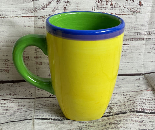 Dansk Caribe Jamaica Jade Set of 4 Mugs Yellow