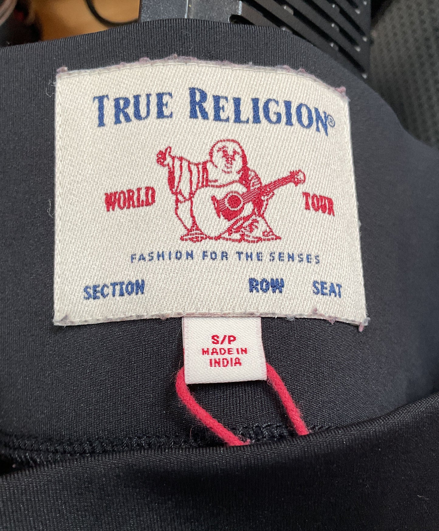 True Religion Women's Black Signature Monogram Leggings Size S