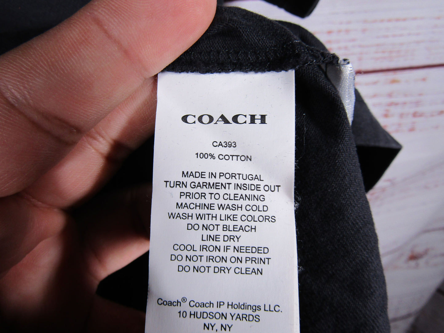 Coach Bunny Skater Women's Distressed Black Bunny Print T-Shirt Size L