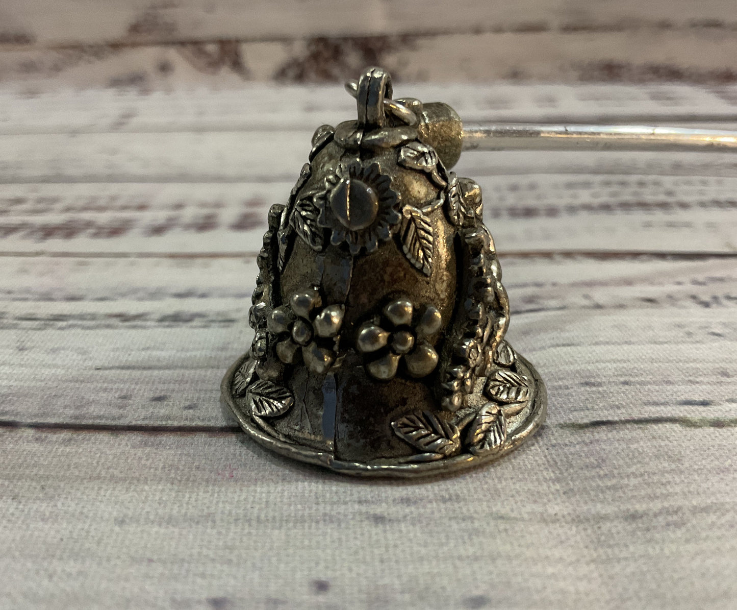 Vintage Comstock Pewter Art Nouveau Cherub Candle Snuffer