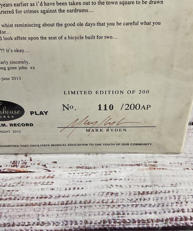 Sealed Mark Ryden The Gay Nineties Old Tyme Music Vinyl Record Signed AP 110/200