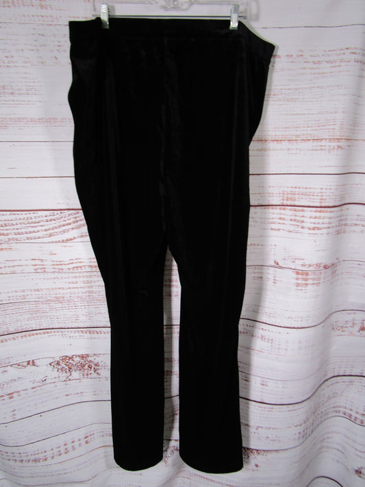 Good American Women's Black Velvet Pants Size 7