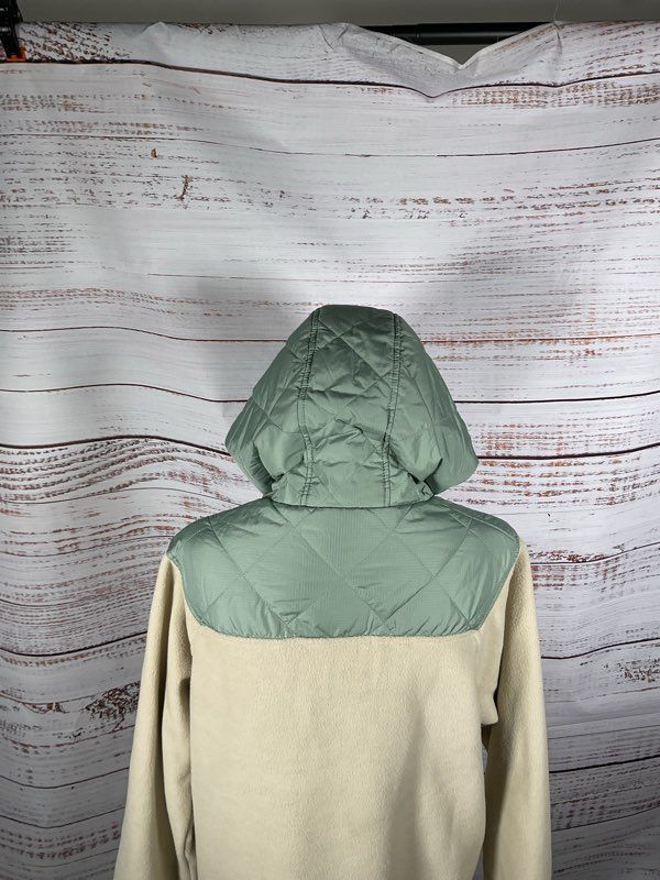 NWT Passenger Women's Juana Recycled Polar Hooded Fleece Jacket Oatmeal Size M