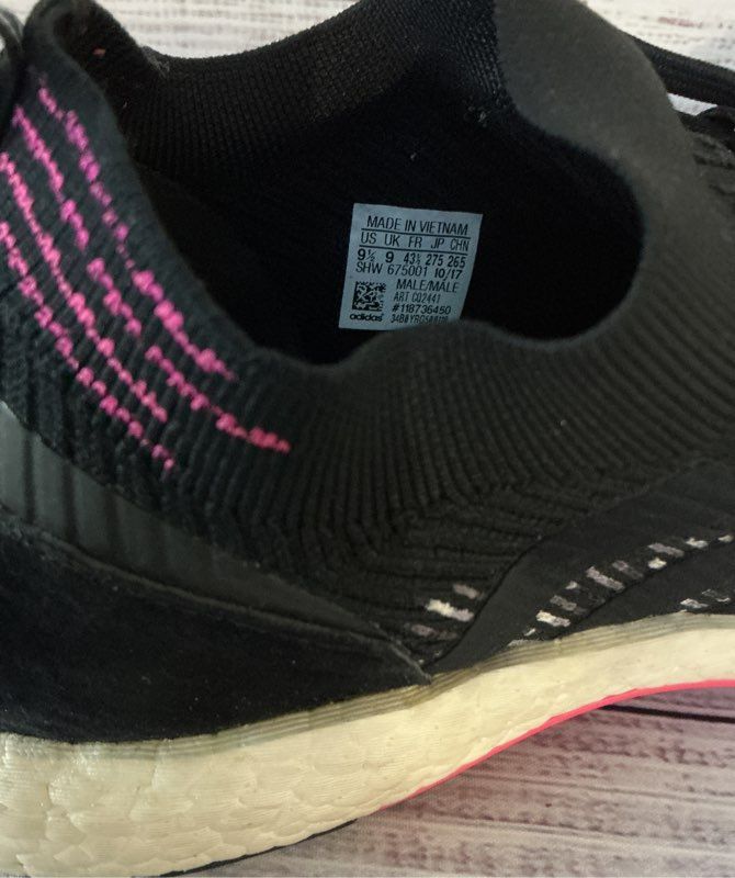 Men's Adidas NMD Racer PK Primeknit Black Sneakers Size 9.5