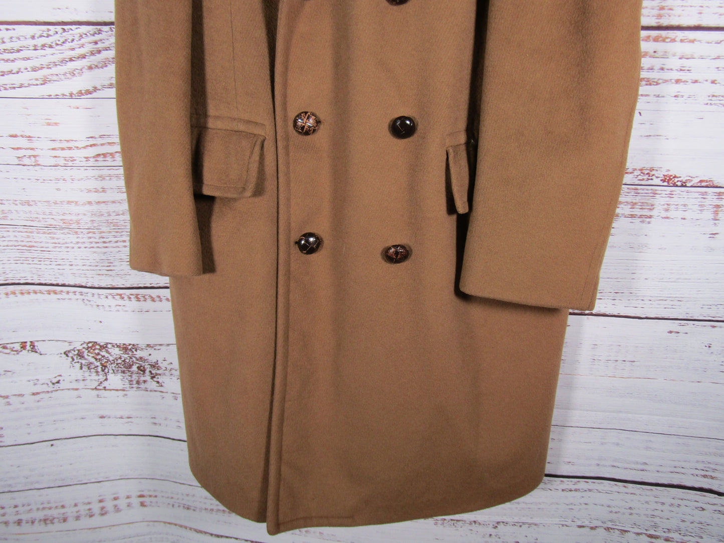 Vintage S.K. Friedman & Sons Men's Brown Wool Coat Size M