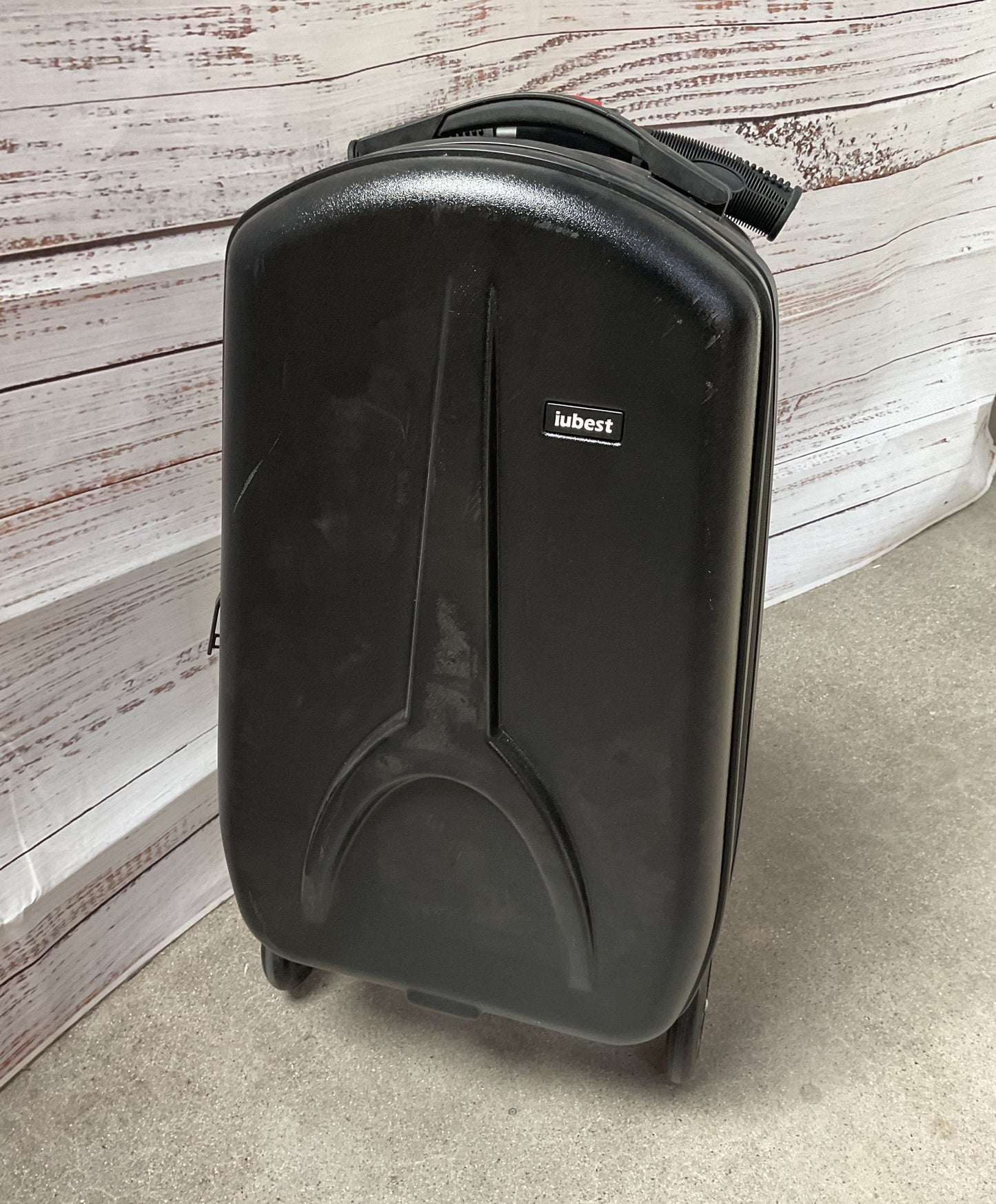 iubest Black Scooter Suitcase Carry-On Luggage
