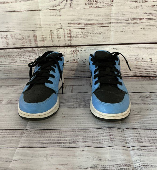 Unisex Kids Nike Jordan 1 Low University Blue Black Sneaker Size 5Y