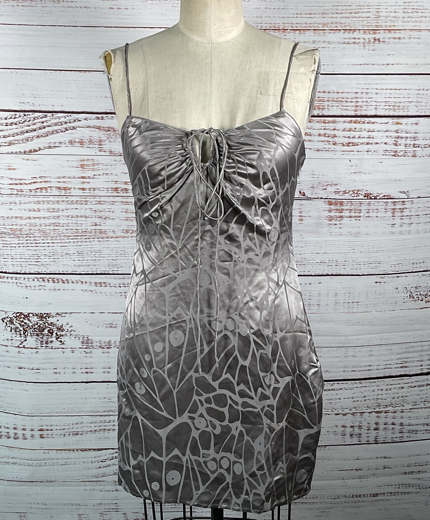 Anine Bing Butterfly Jacquard Papillon Dress Ash Violet M