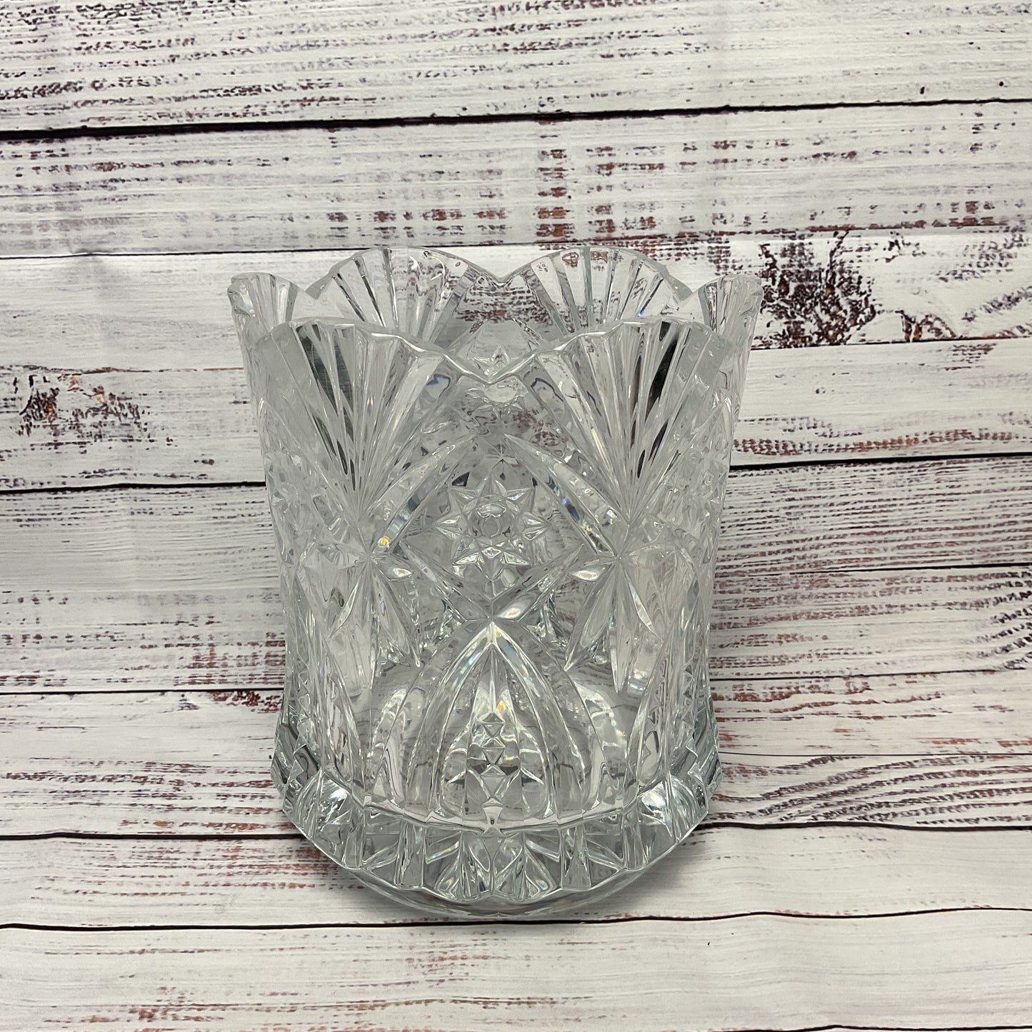 JG Durand Vincennes Cut Lead Crystal Champagne Cooler 8.5"