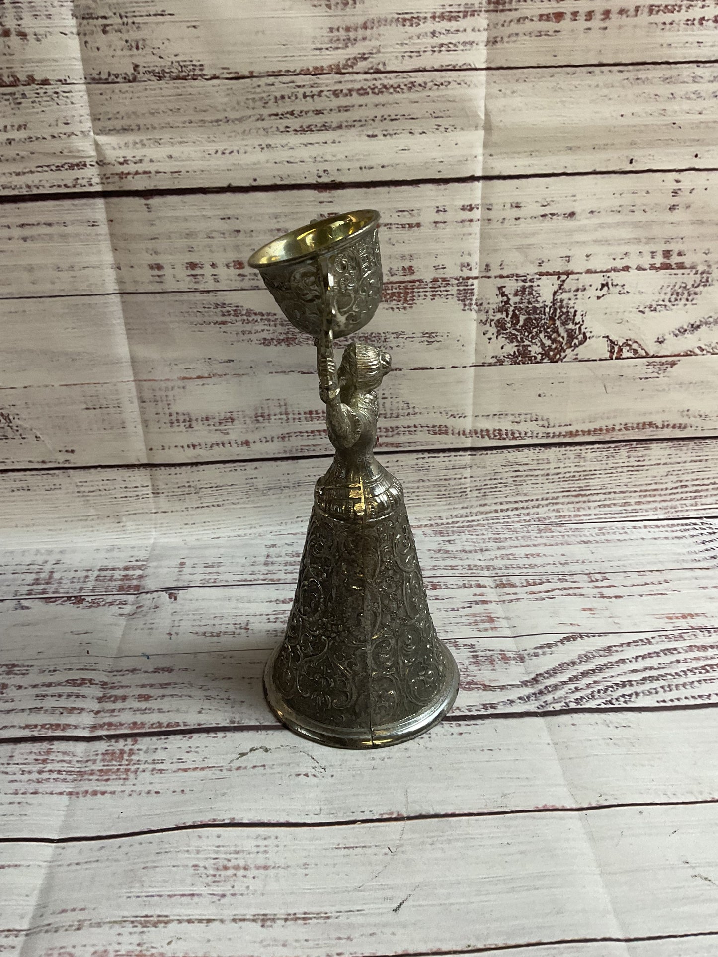Silverplated Toasting Wedding Chalice Goblet Japan