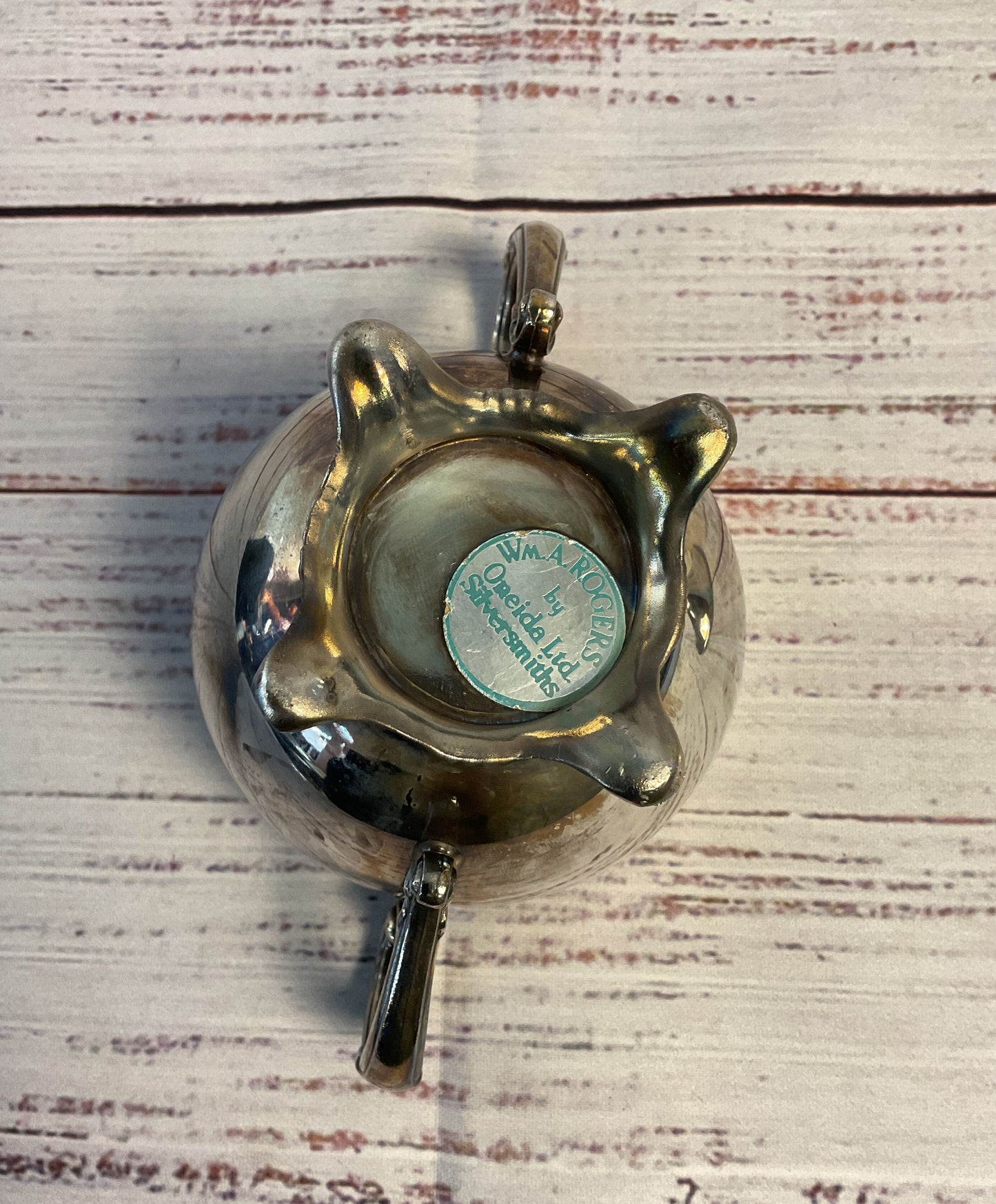 Vintage Wm. A. Rogers By Oneida Ltd. Silversmiths Silver- Plated Sugar Bowl