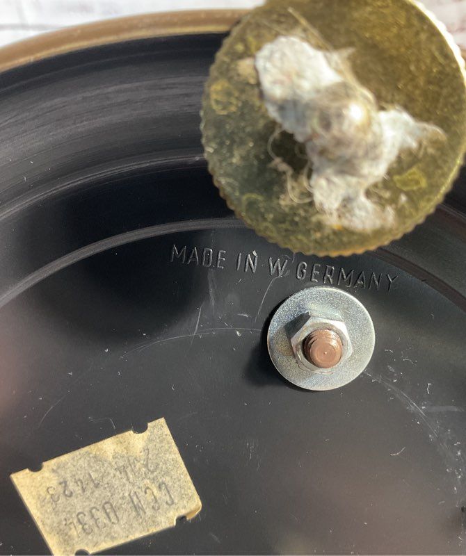 Vintage Kundo Quartz Clock Made In Germany Battery Operated With Glass Dome 8.5"