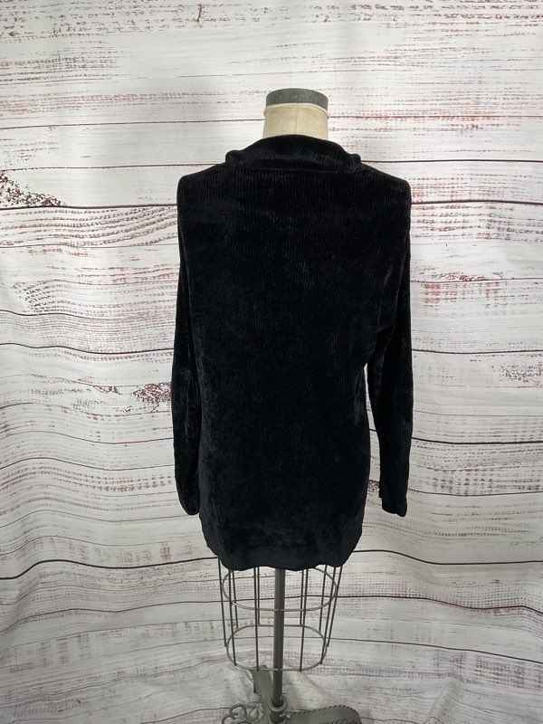 Margaret O'Leary Women's Rayon Black Buttoned Sweater Size L