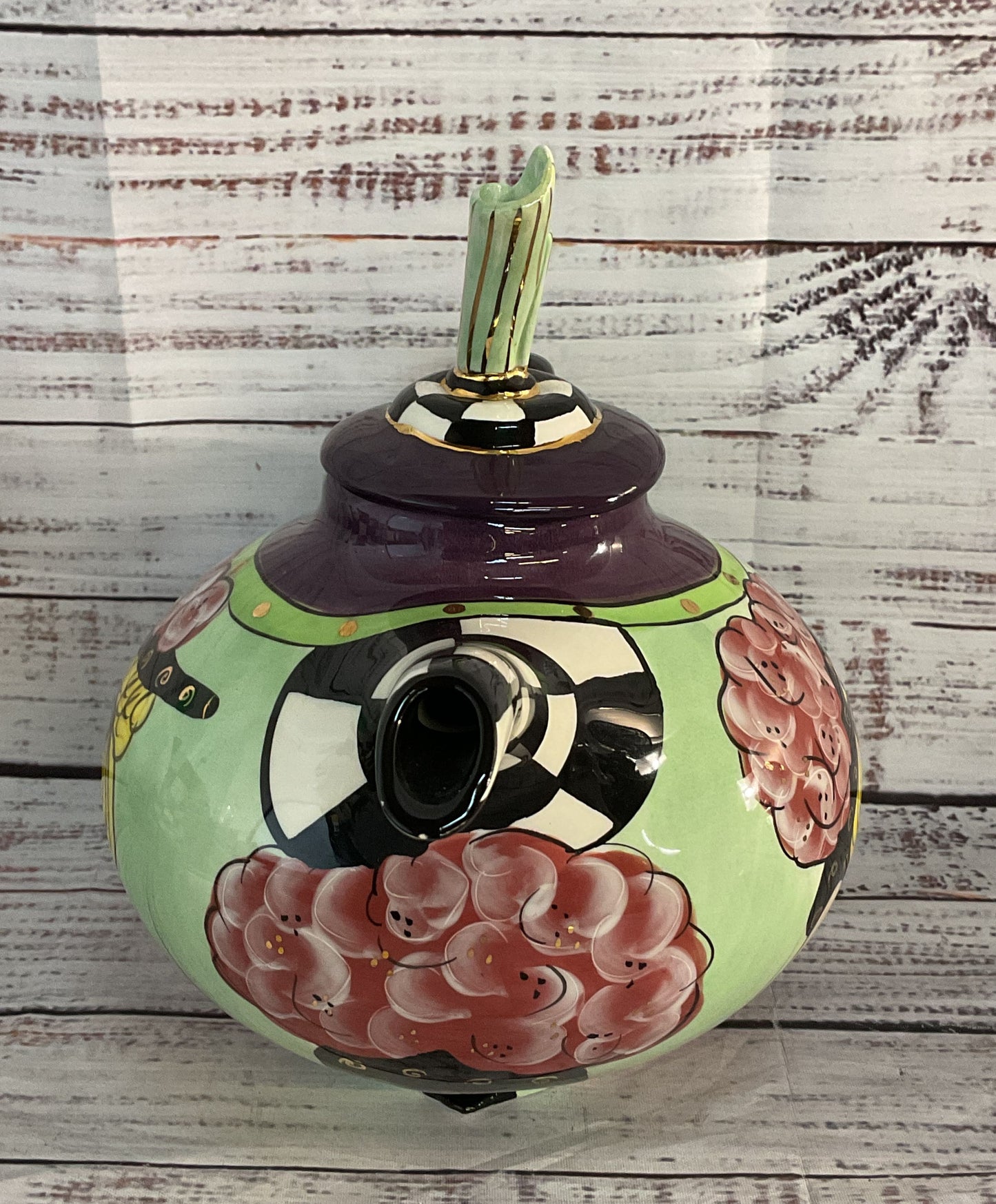 Lynda Corneille Swak Aunt Gertie Teapot & Tea Cup Set Multicolor