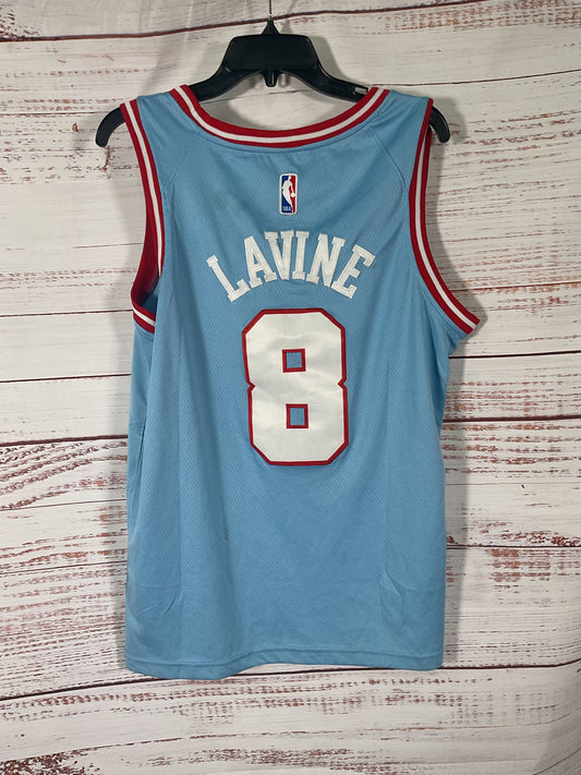 Nike Blue Chicago Bulls Zach Levine 8 Jersey - Size 48