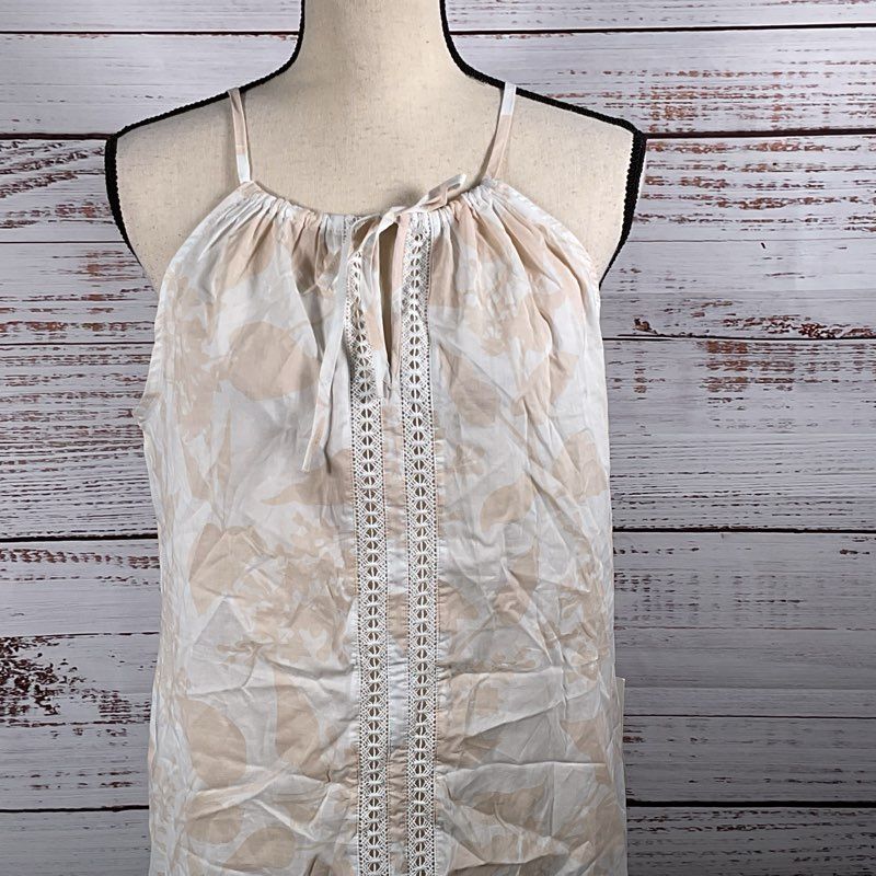 NWT HAVEN WELL WITHIN Women's Crochet 100% Cotton Pajama Dress- SZ M