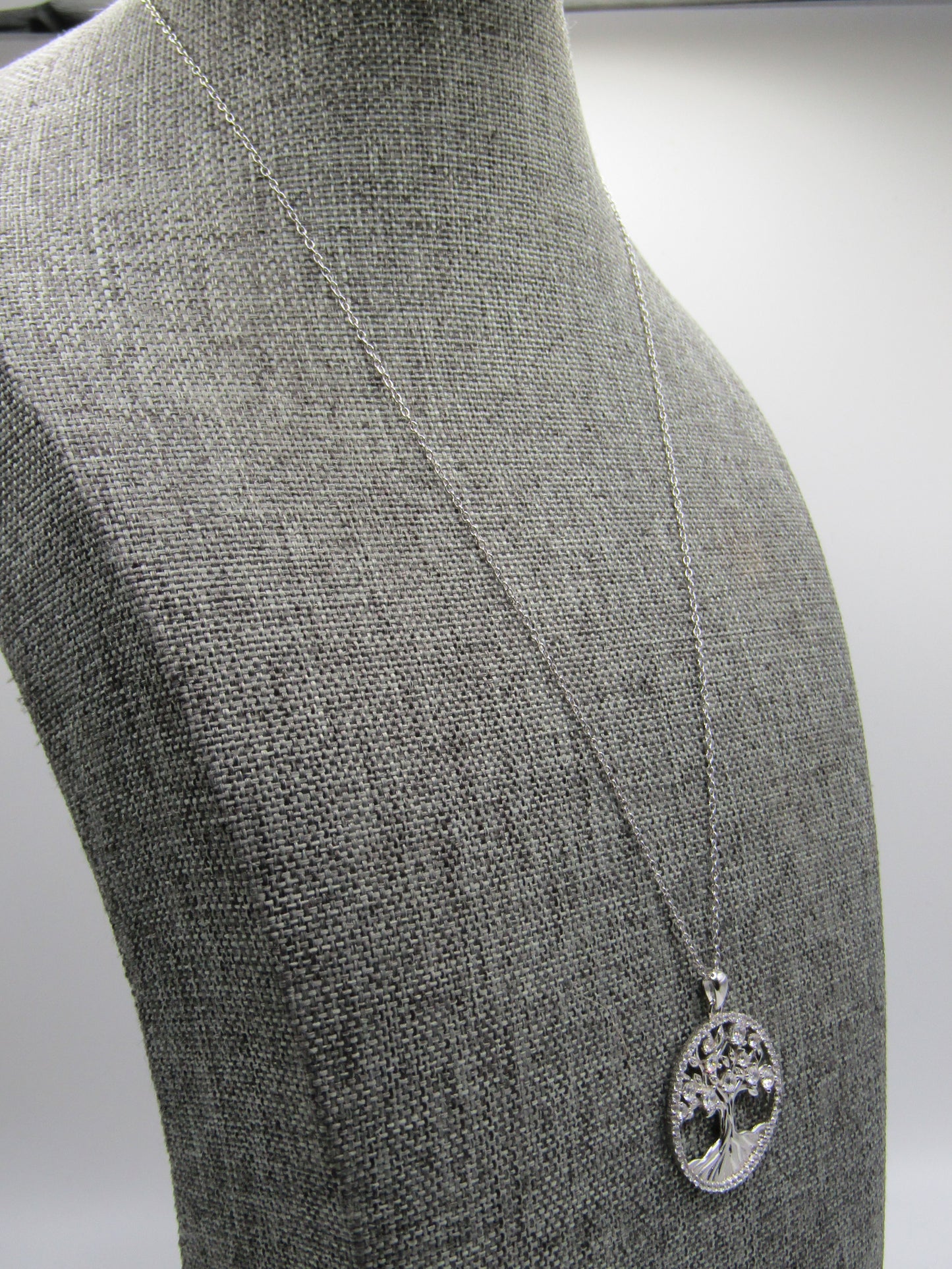 Sterling Silver Tree of Life Pendant Necklace
